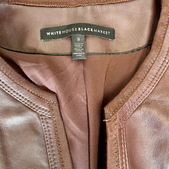 WHBM Leather Jacket - Picture 6 of 8
